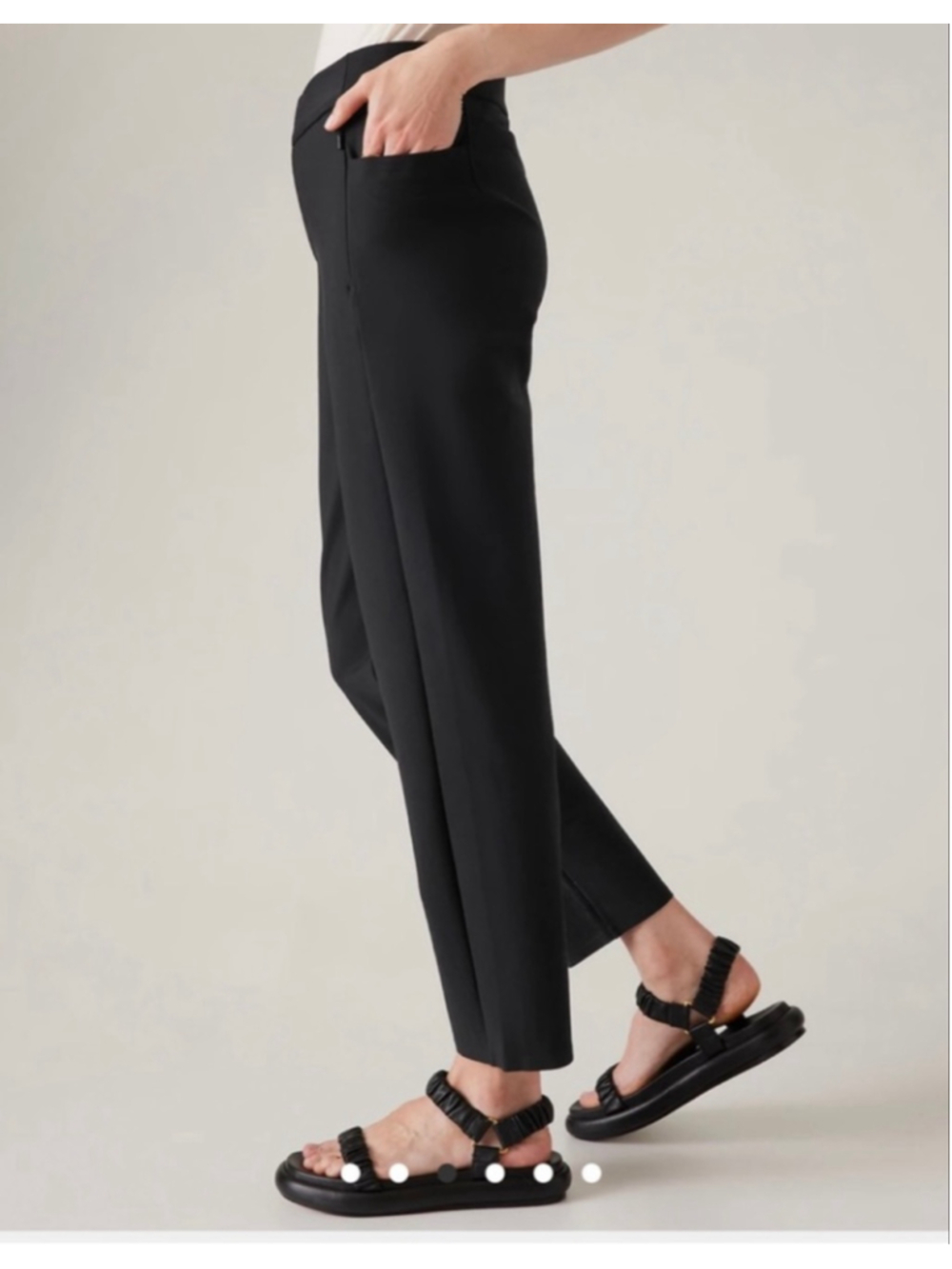 Women's Athleta Stellar Skinny Trousers Black Size 10 - Picture 2 of 8